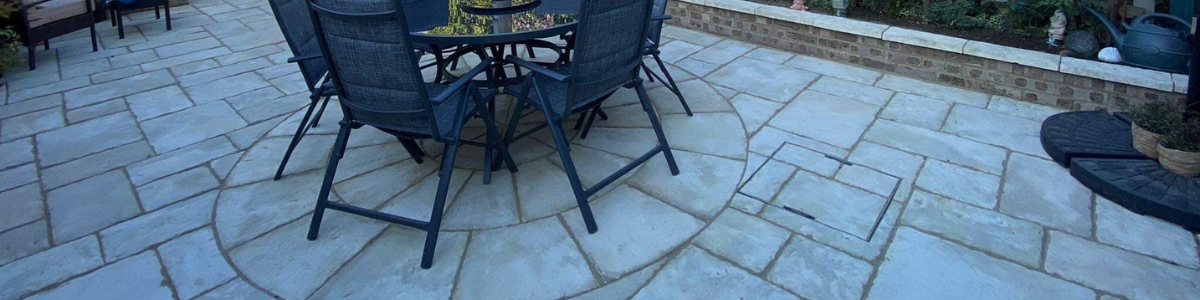 How to lay a patio circle