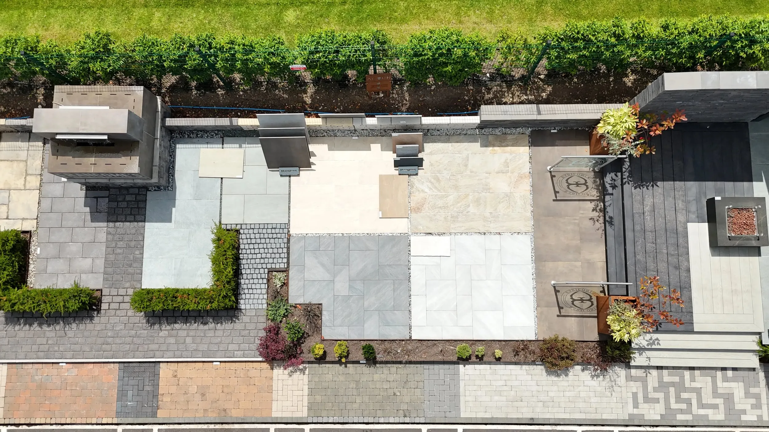 Bradstone products on display at Francomes