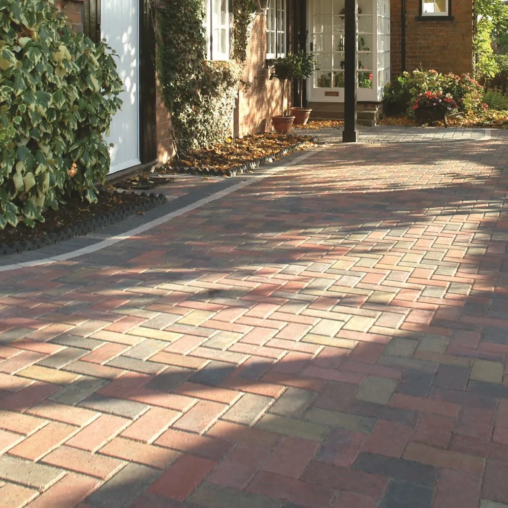 Concrete block paving driveway