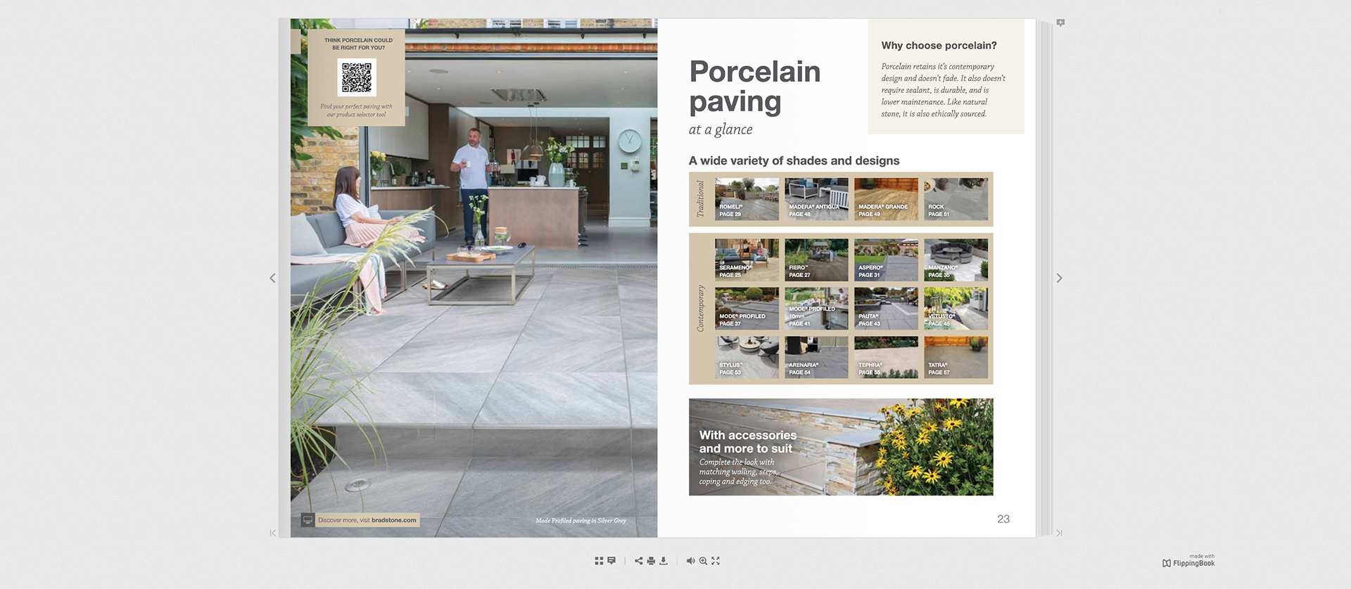 Bradstone Brochure lists all paving and driveway slabs